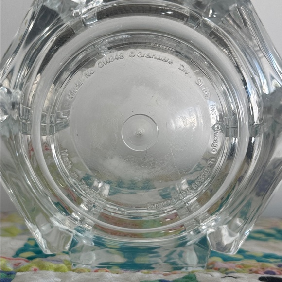 Vintage 1970s Grain Ware Lucite Acrylic Clear Regal Bowl 5.75”Diameter 4”T - Picture 3 of 3